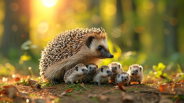Igel Familie